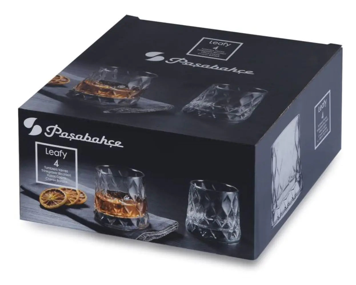 Paşabahçe Elegance Whiskey Glass Set, 300cc, 4-Pack
