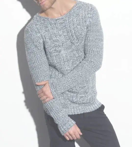 Men's Stylish Polyester Knit Sweater